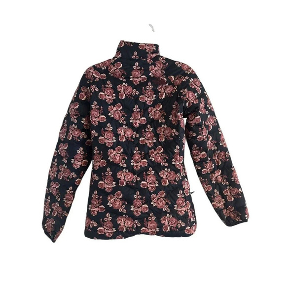 The North Face Women's Flare Down Jacket Urban Navy Floral Print Sz SP $160 - Picture 2 of 15